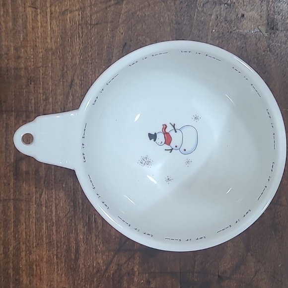 EUC Pottery Barn Holiday Cheer Ornament Bowls Set of 3 Berry Bowls Candy Bowls - Picture 5 of 11